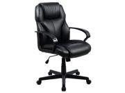PU Leather Ergonomic High Back Executive Computer Desk Task Office Chair Black