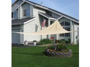 18 x18 x18 Triangle Sun Shade Sail UV Top Outdoor Canopy Patio Lawn Beige