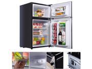 Black 2 Door 3.4 Cu. Ft Compact Refrigerator Freezer CFC Free Furniture Home