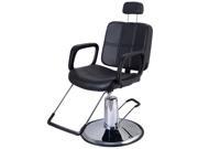Reclining Hydraulic Barber Chair Salon Beauty Spa Shampoo Styling Equipment