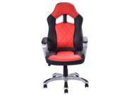 High Back Racing Style Bucket Seat Gaming Chair Swivel Office Desk Task Red