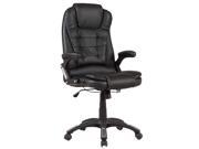 Executive High Back Recliner PU Leather Office Chair Desk Task Swivel Black