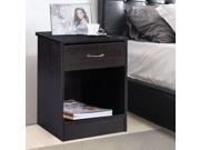 Night Stand Bedroom Stand Bedside Furniture Drawer Sturdy Storage Black