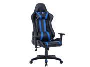 Executive Racing Style High Back Reclining Chair Gaming Chair Office Computer Black Blue