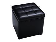 Cube Ottoman Pouffe Storage Box Lounge Seat Footstools with Hinge Top