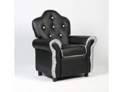 Children Recliner Kids Sofa Chair Couch Living Room Furniture Black