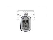V twin Manufacturing Skull Face Tombstone Tail Lamp Clear Lens 33 0205