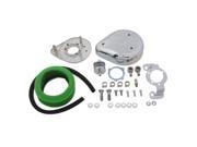 V twin Manufacturing Tear Drop Air Cleaner Kit Chrome Flame 34 0652