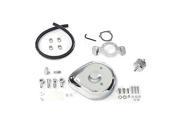 V twin Manufacturing Tear Drop Air Cleaner Kit Smooth Chrome 34 0658