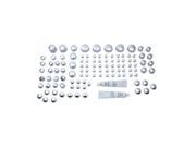 V twin Manufacturing Chrome Bolt Cap 105 Piece Cover Kit 37 9537