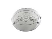 V twin Manufacturing Derby Cover Chrome Bonehead Type 42 0578