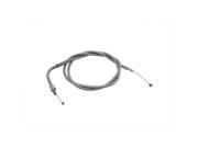 V twin Manufacturing Chrome Spiral Throttle Cable 36 0511