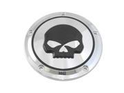 V twin Manufacturing Skull Derby Cover Black 42 1254