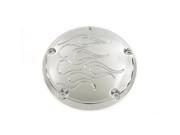 V twin Manufacturing Flame Derby Cover Chrome 42 0922