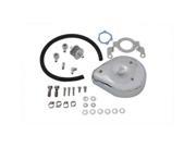 V twin Manufacturing Tear Drop Air Cleaner Kit Smooth Chrome 34 0657