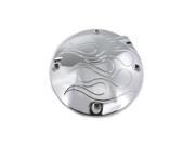 V twin Manufacturing Flame Clutch Inspection Cover Chrome 42 1019