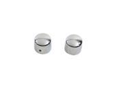 V twin Manufacturing Chrome Front Axle Cap Cover Set Style 37 8918