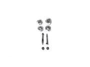 V twin Manufacturing Chrome Rear Axle Adjuster And Nut Kit 44 0634
