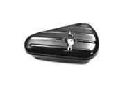 V twin Manufacturing Oval Right Side Black Tool Box 50 0601