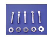 V twin Manufacturing Rear Pulley Bolt Set Allen Type Chrome 37 0990