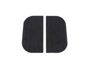 V twin Manufacturing Mini Footboard Mat Set Black Rubber 28 0613