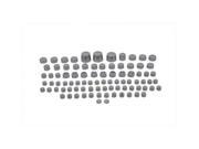 V twin Manufacturing Chrome Bolt Cap 87 Piece Cover Kit 37 9531