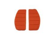 V twin Manufacturing *na Footboard Orange Mat Set Discontinued 28 0430