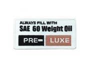 V twin Manufacturing Sae 60 Weight Oil Patches 48 1604