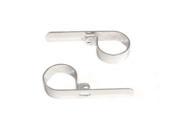V twin Manufacturing Chrome 2 1 4 Exhaust Pipe Clamp Set