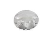 V twin Manufacturing Flame Derby Cover Chrome 42 1017