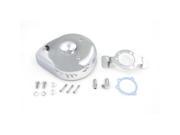 V twin Manufacturing Tear Drop Air Cleaner Kit Smooth Chrome 34 0882
