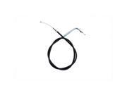 V twin Manufacturing Black Throttle Cable With 90 Elbow Fitting