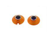 V twin Manufacturing Marker Lamp Lens Amber With Blue Dot Bullet Style