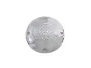 V twin Manufacturing Skull Clutch Inspection Cover Chrome 42 1018
