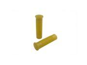 V twin Manufacturing Yellow Metal Flake Grip Set 28 0798