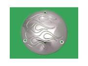 V twin Manufacturing Chrome Flame Derby Cover 42 0747