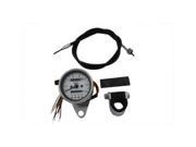 V twin Manufacturing Mini 60mm Speedometer With 2 1 Ratio 39 0550