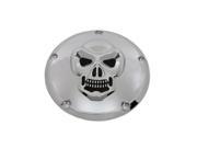V twin Manufacturing Skull Derby Cover Chrome 42 0092