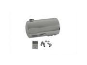 V twin Manufacturing Round Oil Tank Chrome 40 0474