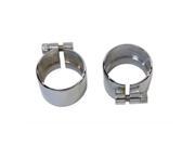 V twin Manufacturing Exhaust Clamp Set Smooth Style 31 9920