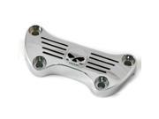 V twin Manufacturing Skull Riser Top Clamp Chrome 25 0200