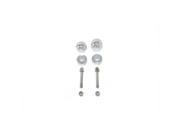 V twin Manufacturing Chrome Rear Axle Adjuster And Nut Kit 44 0635
