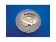 V twin Manufacturing Eagle Spirit Derby Cover Gold Inlay 42 0713