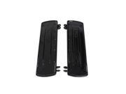 V twin Manufacturing Driver Square Style Footboard Set Black 27 0966