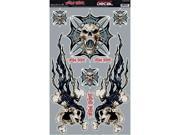 Lethal Threat Decals Iron Cross Skull Kt Qk10002