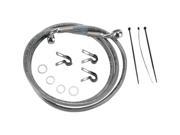 Drag Specialties Extended Length Stainless Steel Brake Line Kits F00 0