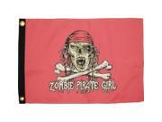 Taylor Made Products Flag 12x18 Pirate Girl Zombie 1611