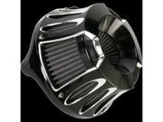 Arlen Ness Inverted Series Air Cleaner Kits Cln Dp cut 00 Bt Black