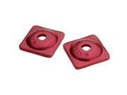 Woodys Square Aluminum Plate 7Mm Red Bag Of 144 Asw 3740 C