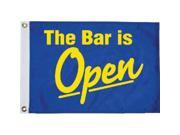 Taylor Made Products Flag 12x18 Bar Is Open 1615